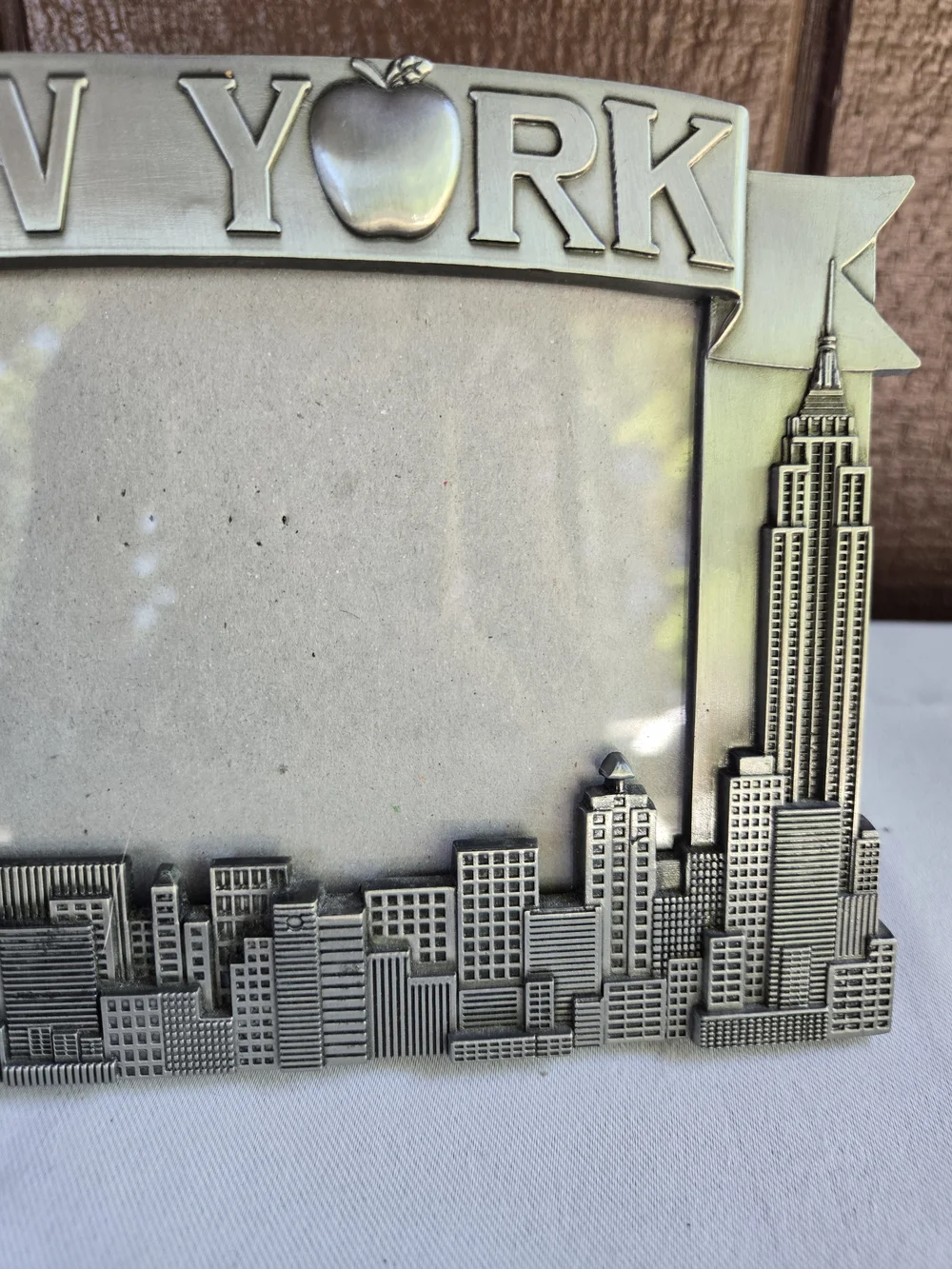 New York Silver-Tone Skyline Picture Frame